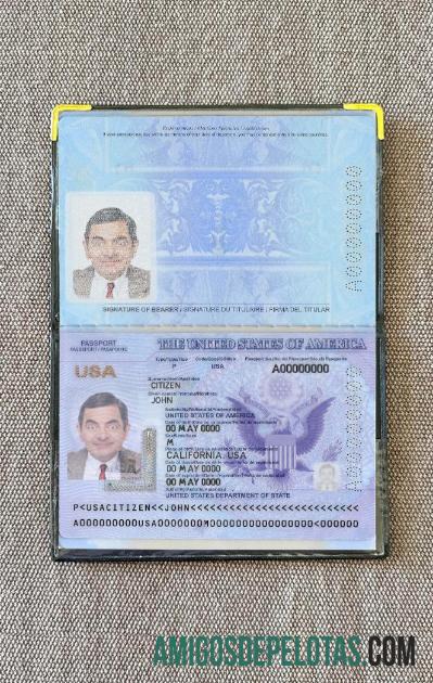 Passaporte dos EUA 2020 2023 Photolook amostra